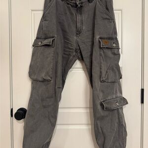 Kenzo Charcoal Cargo Pants